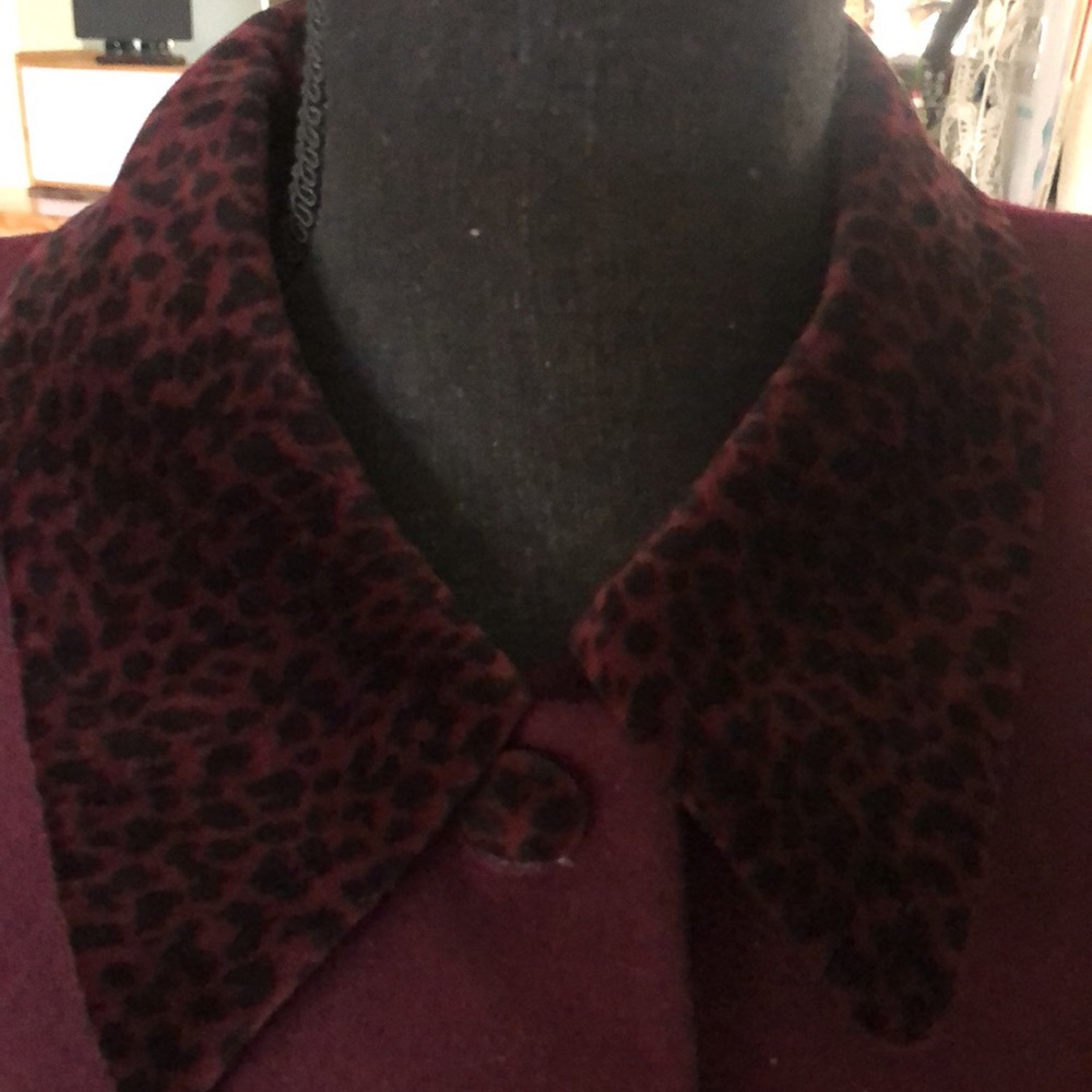 Jasper A.S.L. Petite Plum Purple Wool Suit Jacket - Picture 3 of 5